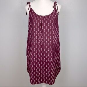 Beachlunchlounge 100% cotton tie shoulder curved hem dress, size small.